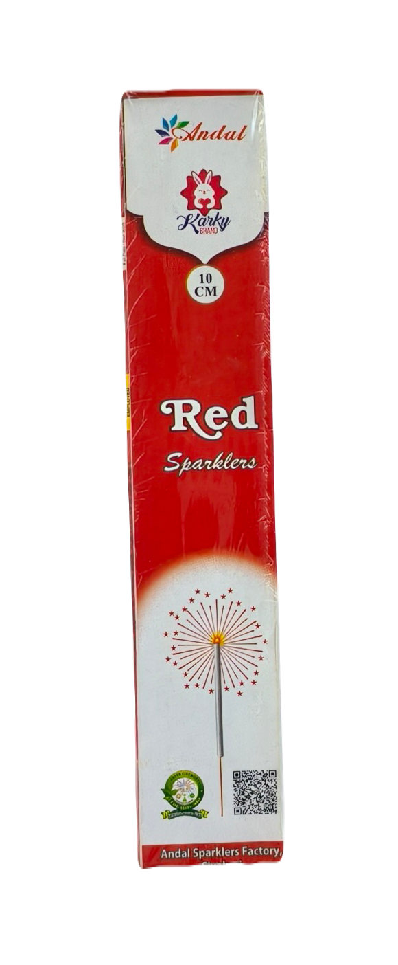10 cm Red Sparkles